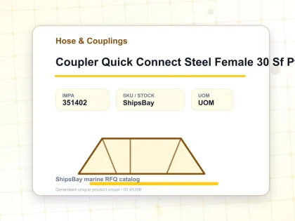 Coupler Quick Connect Steel Female 30 Sf Pt 3/8″ Sempo - Hose & Couplings - IMPA 351402