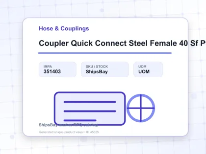 Coupler Quick Connect Steel Female 40 Sf Pt1/2″ Sempo - Hose & Couplings - IMPA 351403