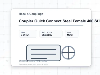 Coupler Quick Connect Steel Female 400 Sf Pt 1/2″ Sempo - Hose & Couplings - IMPA 351404