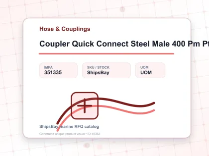 Coupler Quick Connect Steel Male 400 Pm Pt 1/2″ Sempo - Hose & Couplings - IMPA 351335