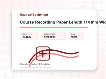 Course Recording Paper Length 114 Mm Width 40 Mm Height 12 Mm - Nautical Equipment - IMPA 372620