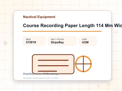 Course Recording Paper Length 114 Mm Width 40 Mm Height 12 Mm - Nautical Equipment - IMPA 372619