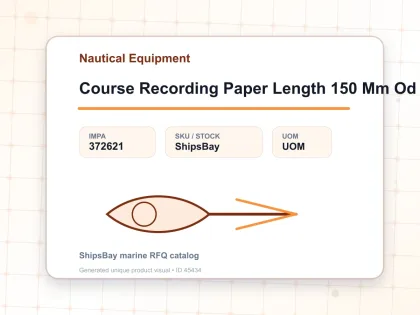 Course Recording Paper Length 150 Mm Od 40 Mm - Nautical Equipment - IMPA 372621