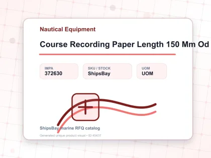 Course Recording Paper Length 150 Mm Od 40 Mm - Nautical Equipment - IMPA 372630