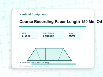 Course Recording Paper Length 150 Mm Od 40 Mm - Nautical Equipment - IMPA 372616