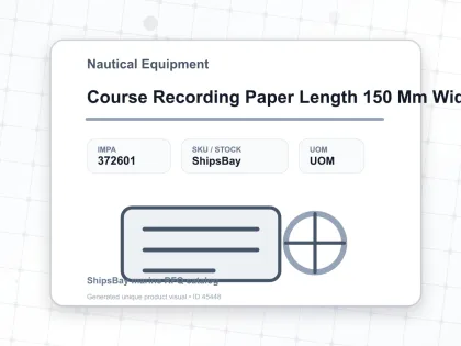 Course Recording Paper Length 150 Mm Width 75 Mm Height 25 Mm - Nautical Equipment - IMPA 372601