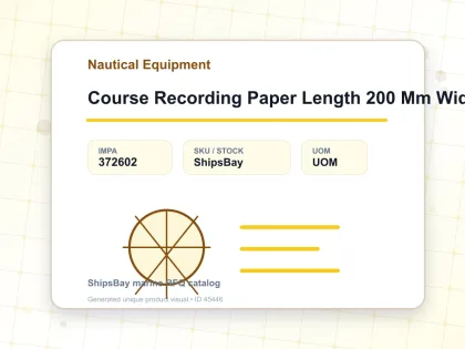 Course Recording Paper Length 200 Mm Width 75 Mm Height 25 Mm - Nautical Equipment - IMPA 372602