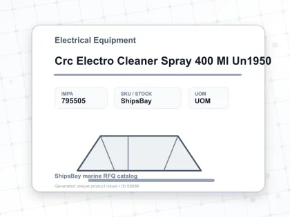 Crc Electro Cleaner Spray 400 Ml Un1950 - Electrical Equipment - IMPA 795505