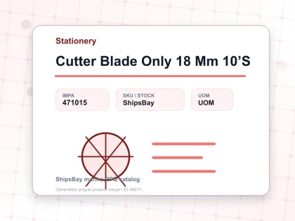 Cutter Blade Only 18 Mm 10’S - Stationery - IMPA 471015