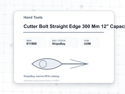 Cutter Bolt Straight Edge 300 Mm 12″ Capacitiy 5 Mm - Hand Tools - IMPA 611860