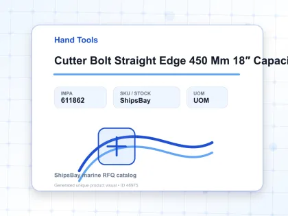 Cutter Bolt Straight Edge 450 Mm 18″ Capacitiy 8 Mm - Hand Tools - IMPA 611862
