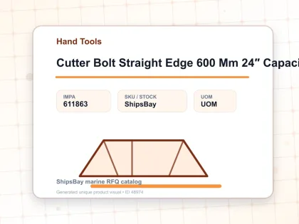 Cutter Bolt Straight Edge 600 Mm 24″ Capacitiy 10 Mm - Hand Tools - IMPA 611863
