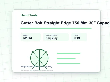 Cutter Bolt Straight Edge 750 Mm 30″ Capacitiy 13 Mm - Hand Tools - IMPA 611864