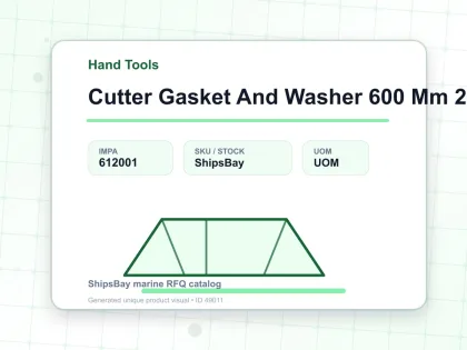 Cutter Gasket And Washer 600 Mm 24″ - Hand Tools - IMPA 612001