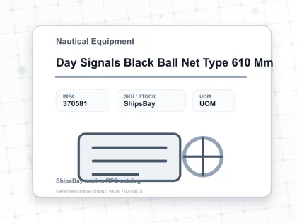 Day Signals Black Ball Net Type 610 Mm - Nautical Equipment - IMPA 370581
