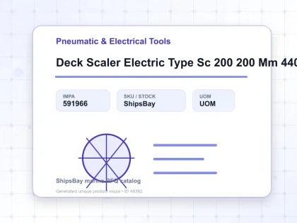 Deck Scaler Electric Type Sc 200 200 Mm 440V - Pneumatic & Electrical Tools - IMPA 591966