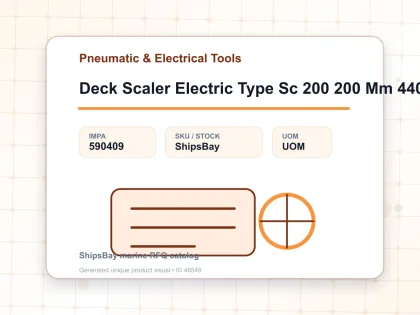 Deck Scaler Electric Type Sc 200 200 Mm 440V - Pneumatic & Electrical Tools - IMPA 590409
