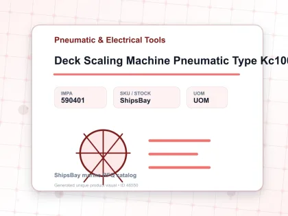 Deck Scaling Machine Pneumatic Type Kc100 - Pneumatic & Electrical Tools - IMPA 590401