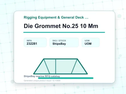 Die Grommet No.25 10 Mm - Rigging Equipment & General Deck Items - IMPA 232281