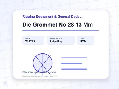 Die Grommet No.28 13 Mm - Rigging Equipment & General Deck Items - IMPA 232282