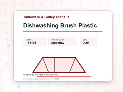 Dishwashing Brush Plastic - Tableware & Galley Utensils - IMPA 174101