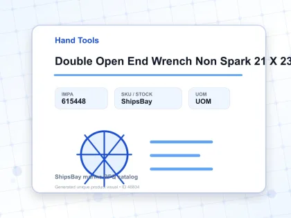 Double Open End Wrench Non Spark 21 X 23 Mm - Hand Tools - IMPA 615448