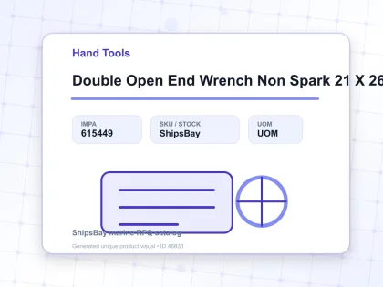 Double Open End Wrench Non Spark 21 X 26 Mm - Hand Tools - IMPA 615449