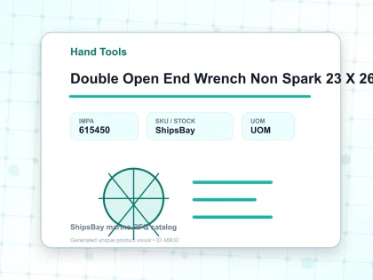 Double Open End Wrench Non Spark 23 X 26 Mm - Hand Tools - IMPA 615450