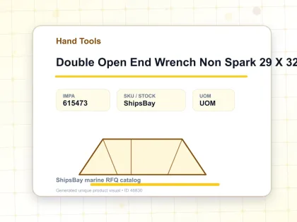 Double Open End Wrench Non Spark 29 X 32 Mm - Hand Tools - IMPA 615473