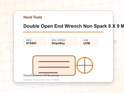 Double Open End Wrench Non Spark 8 X 9 Mm - Hand Tools - IMPA 615441