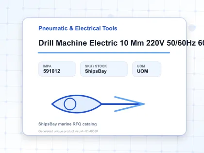 Drill Machine Electric 10 Mm 220V 50/60Hz 600W - Pneumatic & Electrical Tools - IMPA 591012