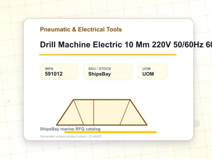 Drill Machine Electric 10 Mm 220V 50/60Hz 600W - Pneumatic & Electrical Tools - IMPA 591012