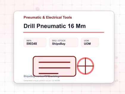 Drill Pneumatic 16 Mm - Pneumatic & Electrical Tools - IMPA 590348