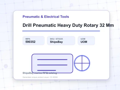 Drill Pneumatic Heavy Duty Rotary 32 Mm - Pneumatic & Electrical Tools - IMPA 590352