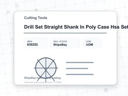 Drill Set Straight Shank In Poly Case Hss Set 1.5 – 6.5 Mm 13’S - Cutting Tools - IMPA 630252