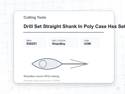 Drill Set Straight Shank In Poly Case Hss Set 1.5 – 6.5 Mm 13’S - Cutting Tools - IMPA 630251