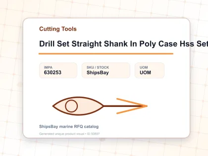 Drill Set Straight Shank In Poly Case Hss Set 1.5 – 6.5 Mm 13’S - Cutting Tools - IMPA 630253