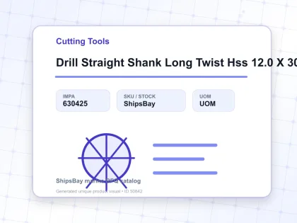 Drill Straight Shank Long Twist Hss 12.0 X 300 Mm - Cutting Tools - IMPA 630425