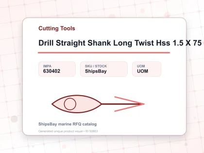 Drill Straight Shank Long Twist Hss 1.5 X 75 Mm - Cutting Tools - IMPA 630402