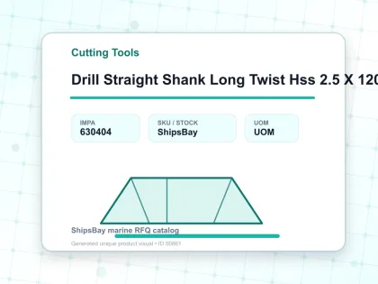 Drill Straight Shank Long Twist Hss 2.5 X 120 Mm - Cutting Tools - IMPA 630404