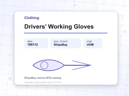 Drivers’ Working Gloves - Clothing - IMPA 190112