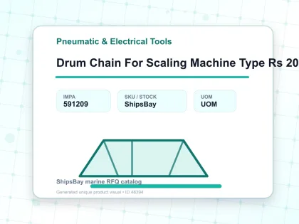 Drum Chain For Scaling Machine Type Rs 2000 0156 4’S - Pneumatic & Electrical Tools - IMPA 591209