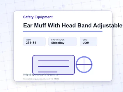 Ear Muff With Head Band Adjustable - Safety Equipment - IMPA 331151