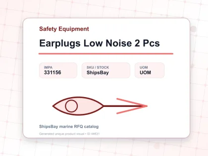 Earplugs Low Noise 2 Pcs - Safety Equipment - IMPA 331156