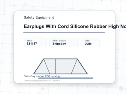 Earplugs With Cord Silicone Rubber High Noise 2 Pcs - Safety Equipment - IMPA 331157