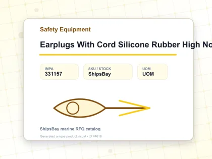 Earplugs With Cord Silicone Rubber High Noise 2 Pcs - Safety Equipment - IMPA 331157