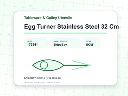 Egg Turner Stainless Steel 32 Cm - Tableware & Galley Utensils - IMPA 172541
