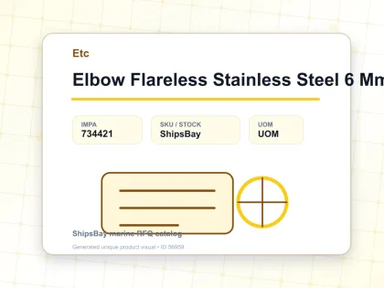 Elbow Flareless Stainless Steel 6 Mm - Etc - IMPA 734421