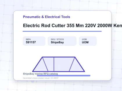 Electric Rod Cutter 355 Mm 220V 2000W Kenpo - Pneumatic & Electrical Tools - IMPA 591157