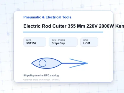 Electric Rod Cutter 355 Mm 220V 2000W Kenpo - Pneumatic & Electrical Tools - IMPA 591157